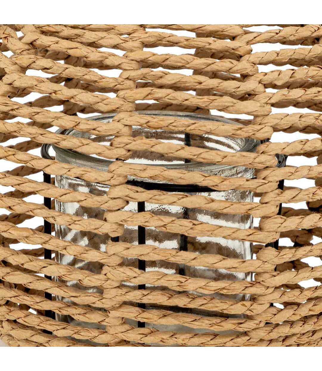 Lanterne Ronde Déco Maty 18cm Naturel-2