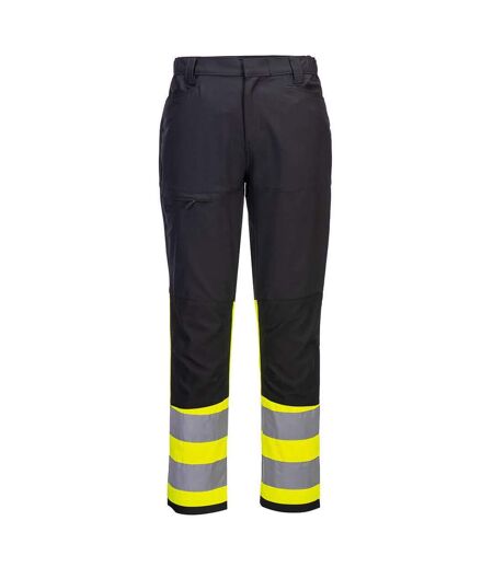 Unisex Adult Wx2 Eco Friendly Hi-vis Work Trousers Yellow Black Portwest
