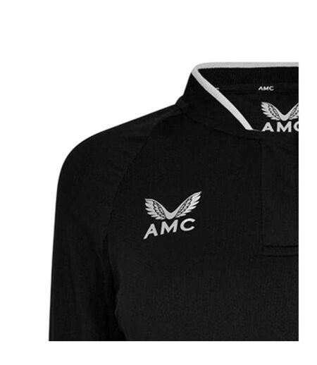 Polo Manches Longues Raglan Femme Noir Castore
