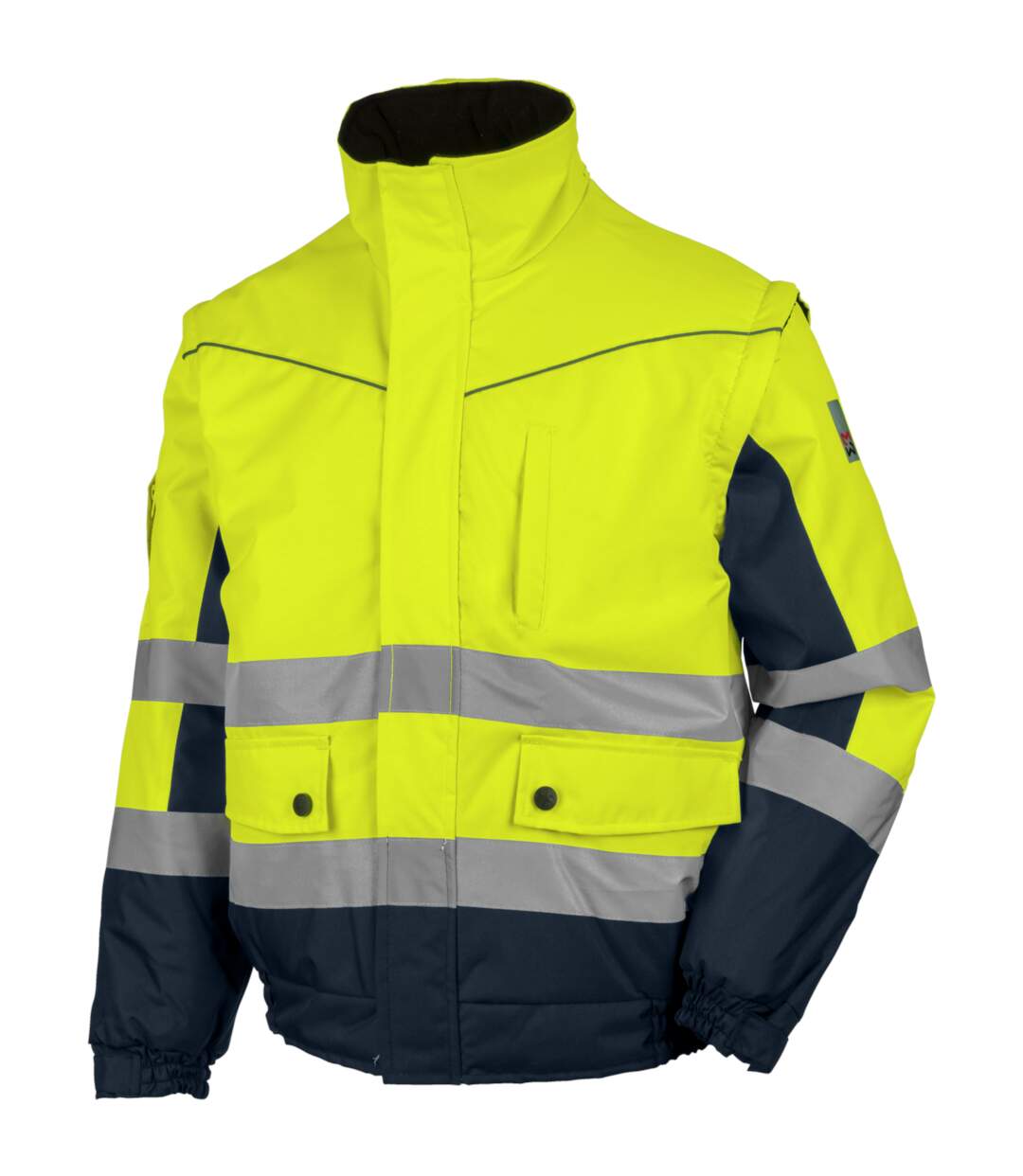 Blouson de travail Würth MODYF 2 en 1 haute-visibilité jaune/marine