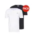Pack Of 2  Mens Brod Cotton T-shirt  White Black Fila-1