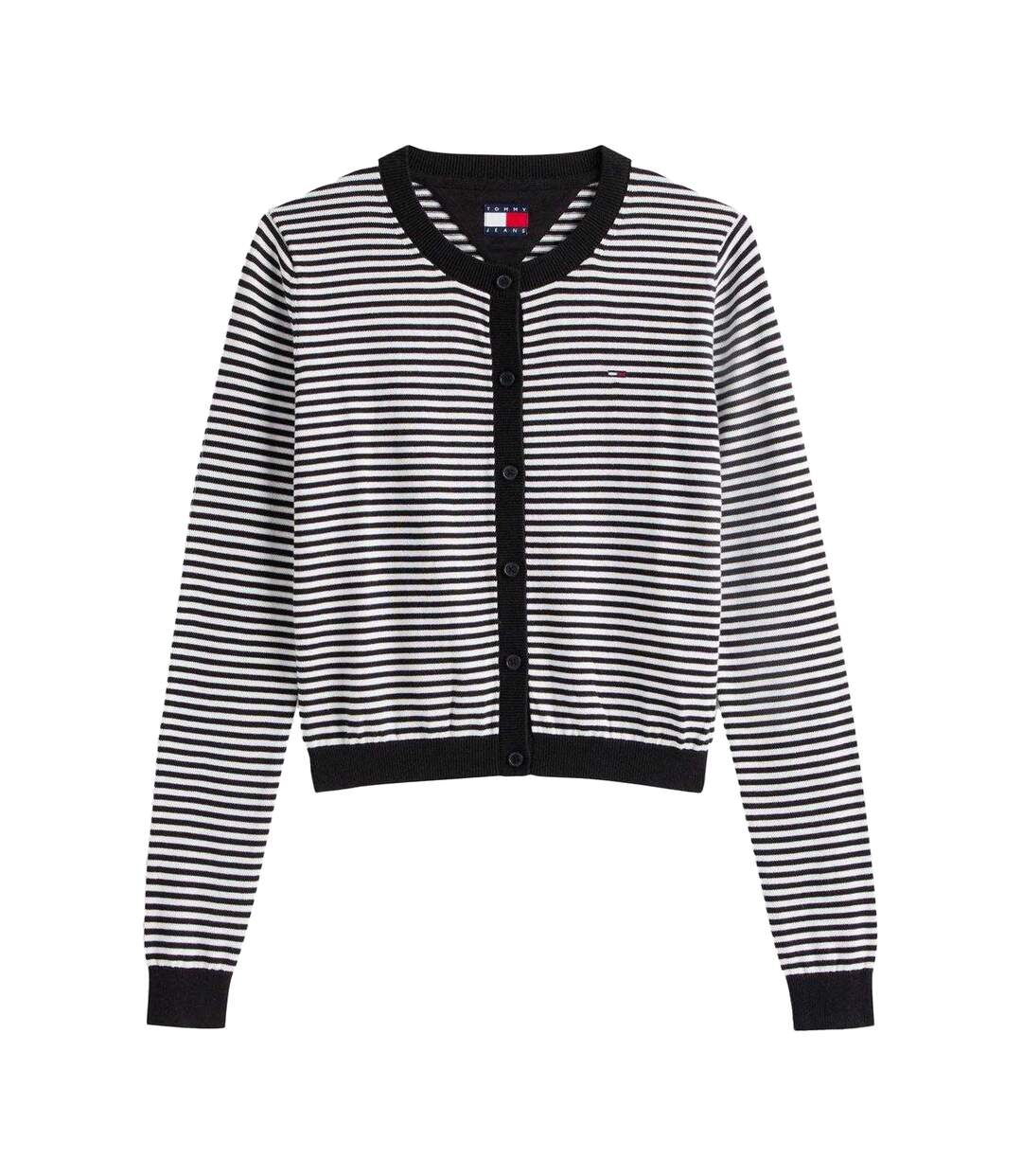 Womens/ladies Jeans Cardigan Black Tommy Jeans-2