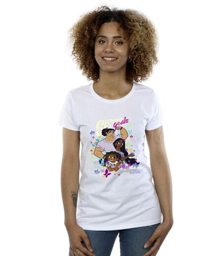 Disney - T-shirt ENCANTO SISTER GOALS - Femme (Blanc) - UTBI19492