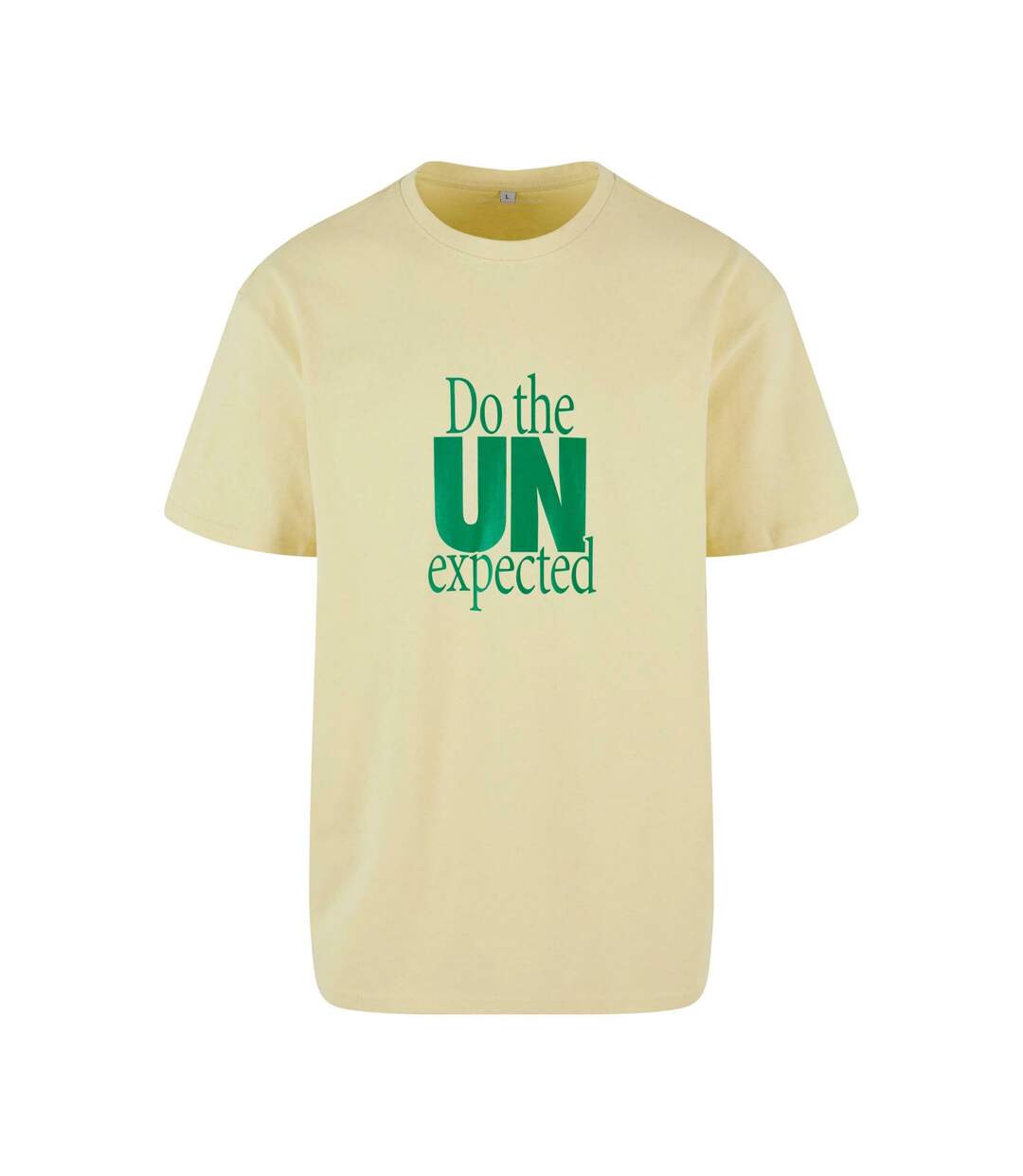 Mens Do The Unexpected Oversized T-shirt Jaune Tendre Mister Tee-1