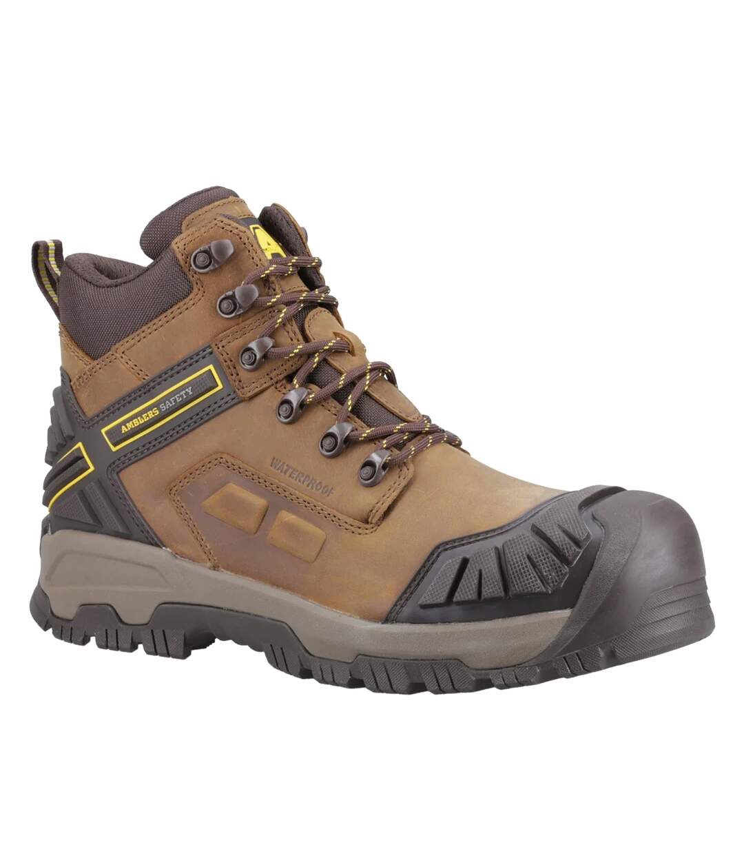 Bottines de sécurité quarry homme marron Amblers-1