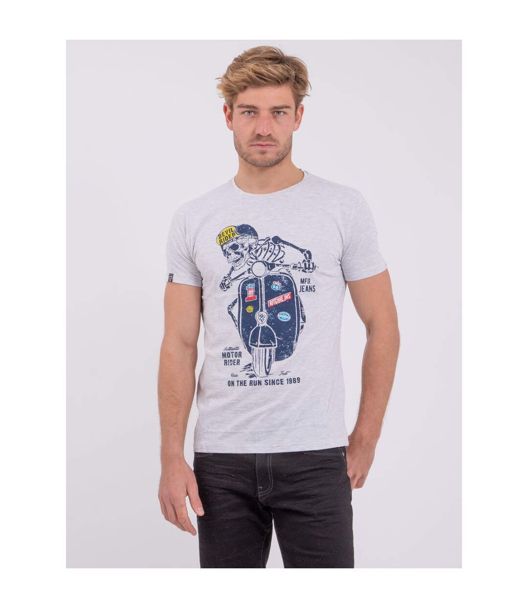 T-shirt col rond pur coton NABALEX-1