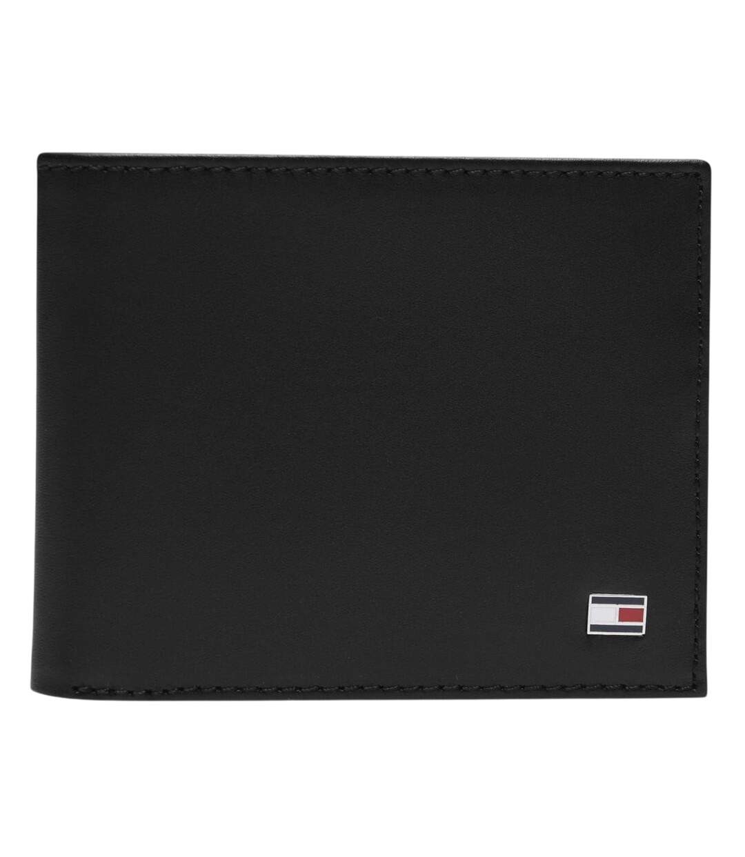 Portefeuille Tous Les Jours Motif/style Plié En 2 Eton Taille Unique Noir Tommy Hilfiger-1