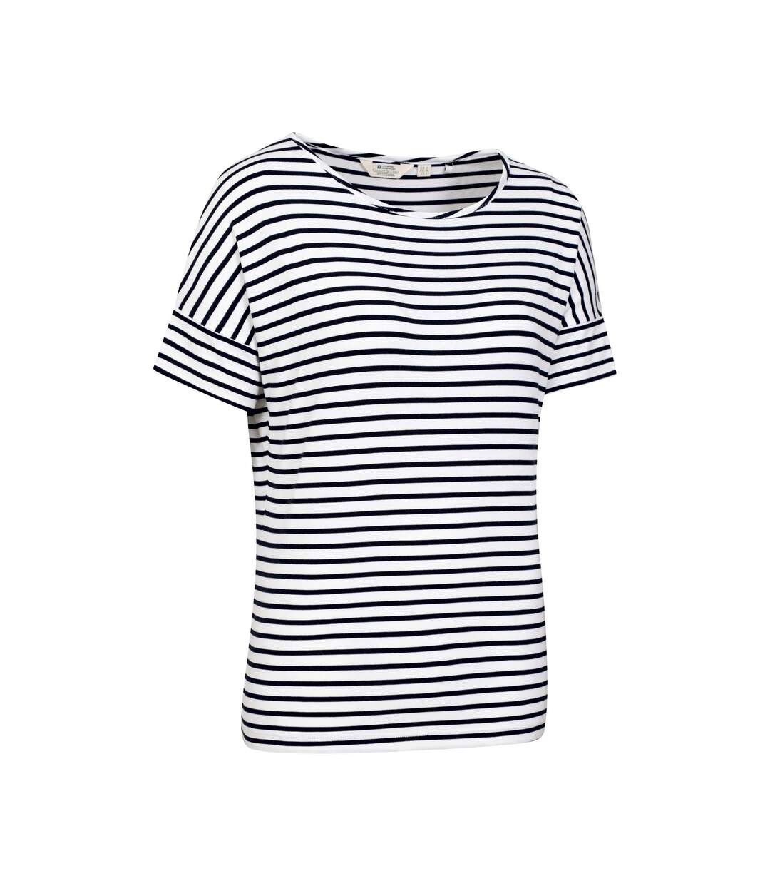 T-shirt kynance femme bleu marine / blanc Mountain Warehouse-3