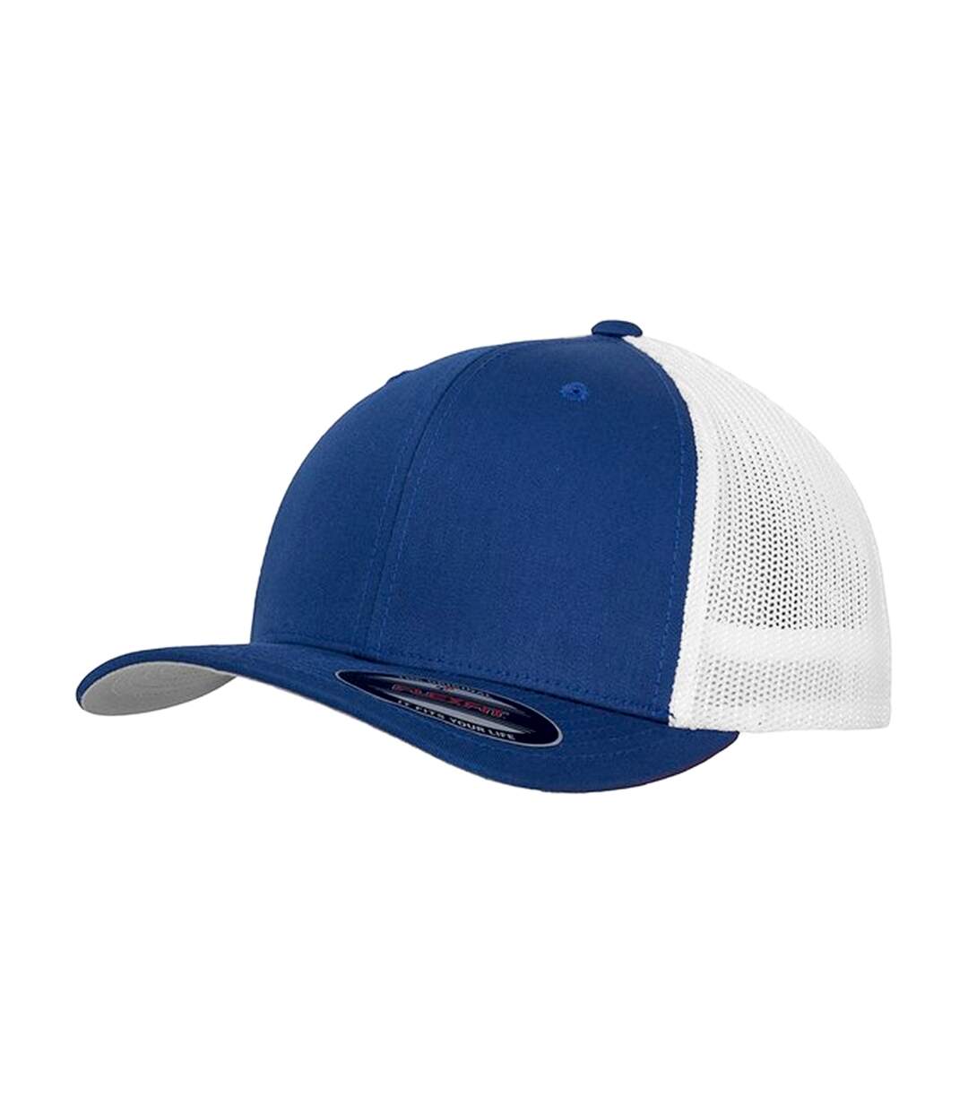 Casquette trucker adulte bleu roi / blanc Flexfit-1