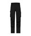 Pantalon De Travail Motif/style Uni Adulte Noir James And Nicholson-1
