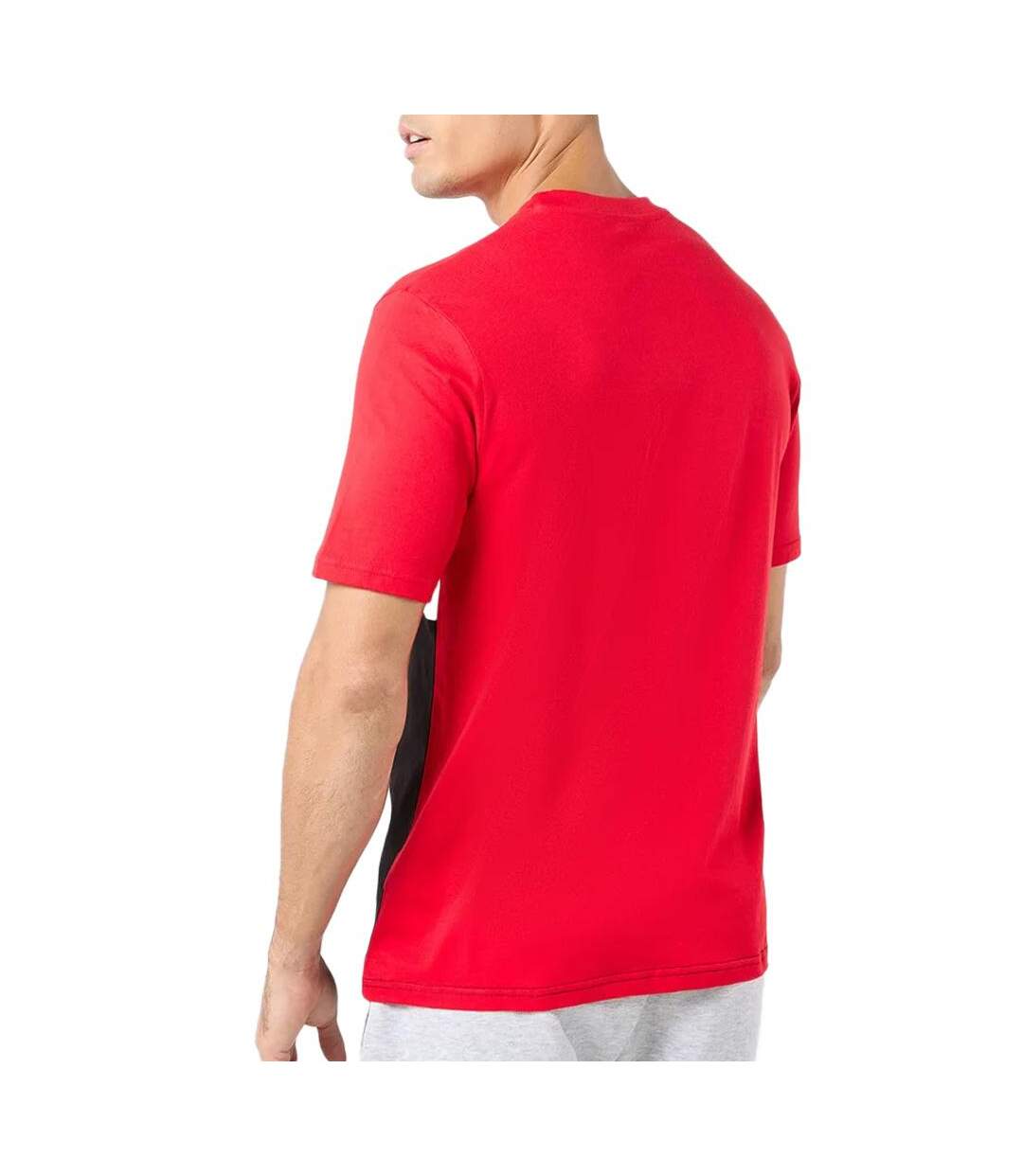 T-shirt rouge/noir homme fila flat matte - l-2
