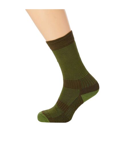 Mens temperature control socks lime/khaki green Craghoppers