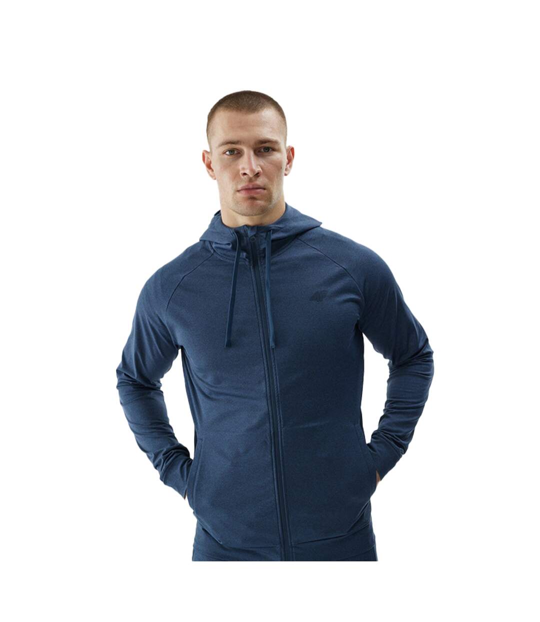 Sweat À Capuche Homme Bleu Marine 4F-1