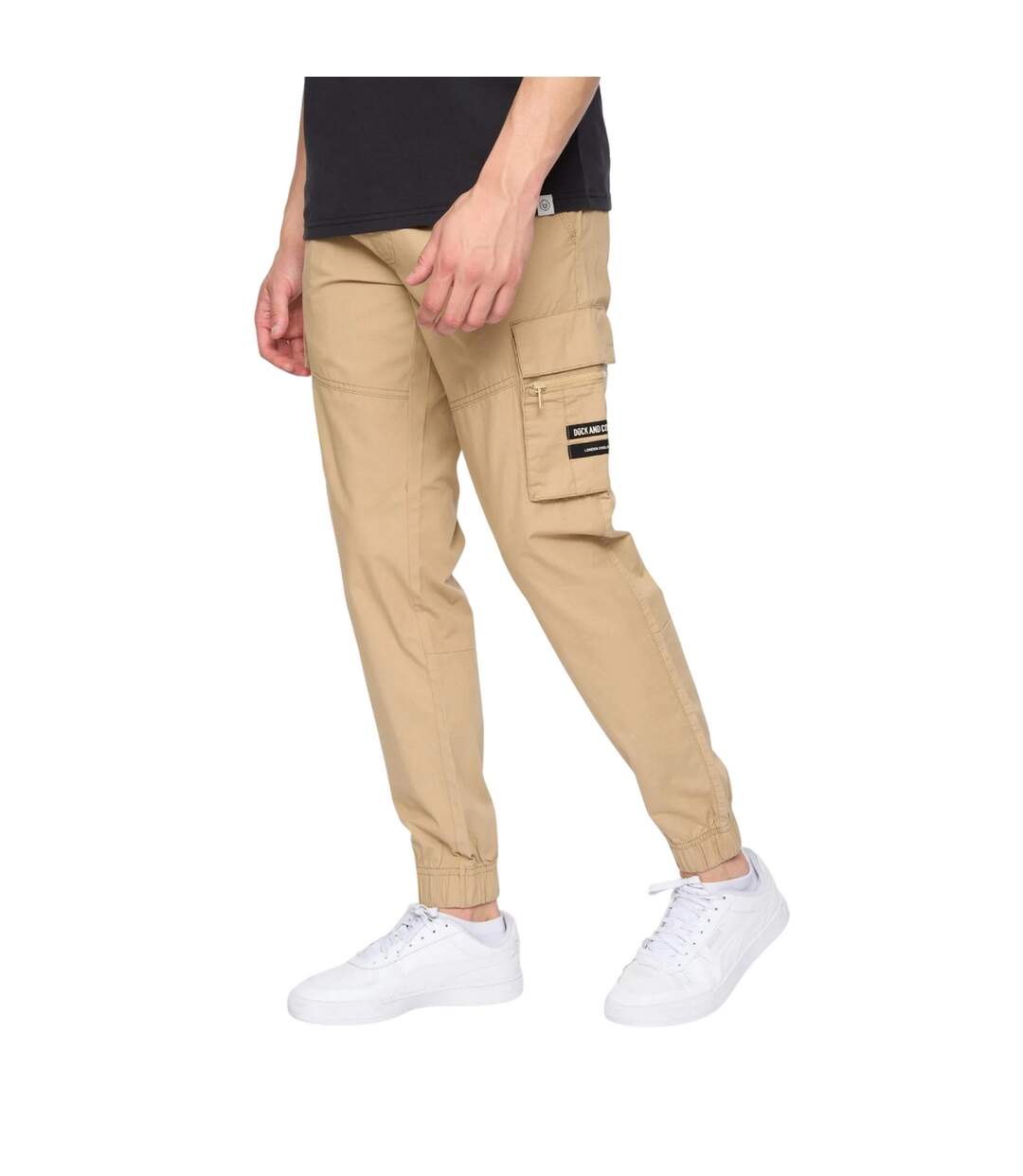 Pantalon de jogging chesser homme beige gris Duck and Cover