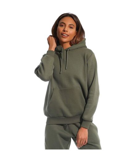 Sweat À Capuche Femme Vert Militaire Light And Shade