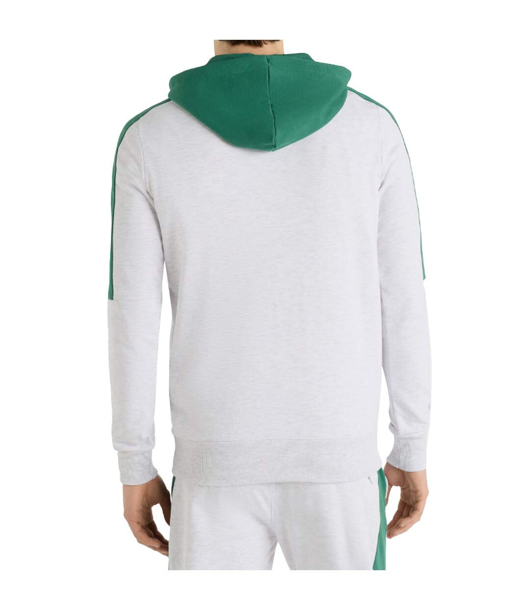 Mens Terrace Half Zip Hoodie Fir Ice Marl Umbro-3