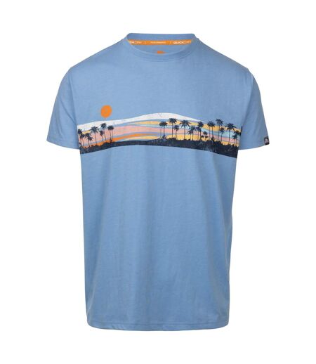 Mens Printed Casual T-shirt Cornflower Marl Trespass