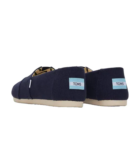 Womens/ladies Alpargata Slip-on Shoes Navy Toms