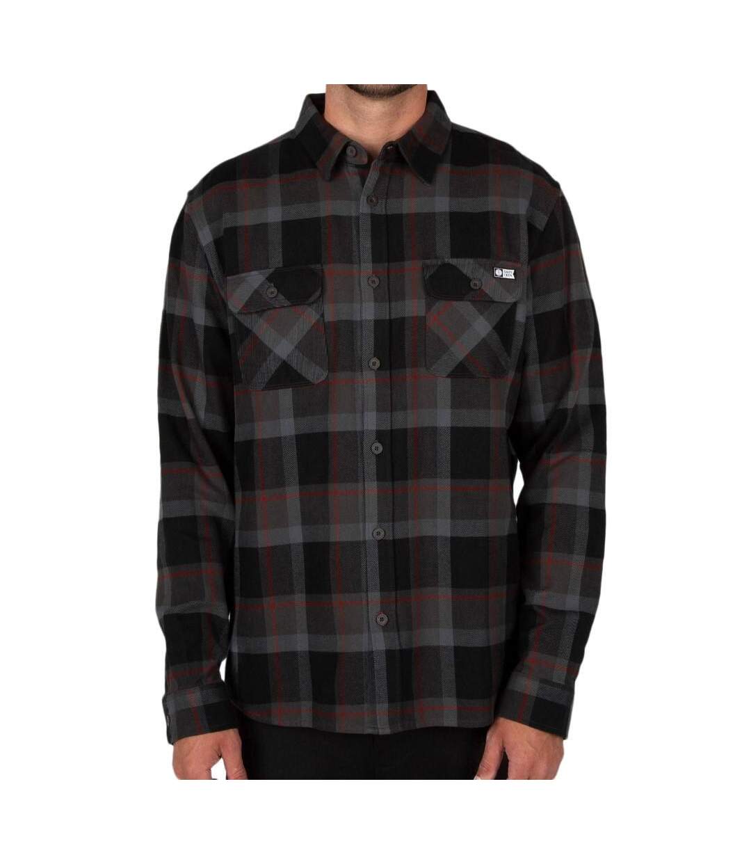 Chemises Manches Longues Noir/Gris Homme Salty Crew Flannel - M