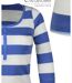 MAYFLOWER DOMINGO2 - Tee-shirt manches 3/4 en coton à rayures blanches et bleues-4