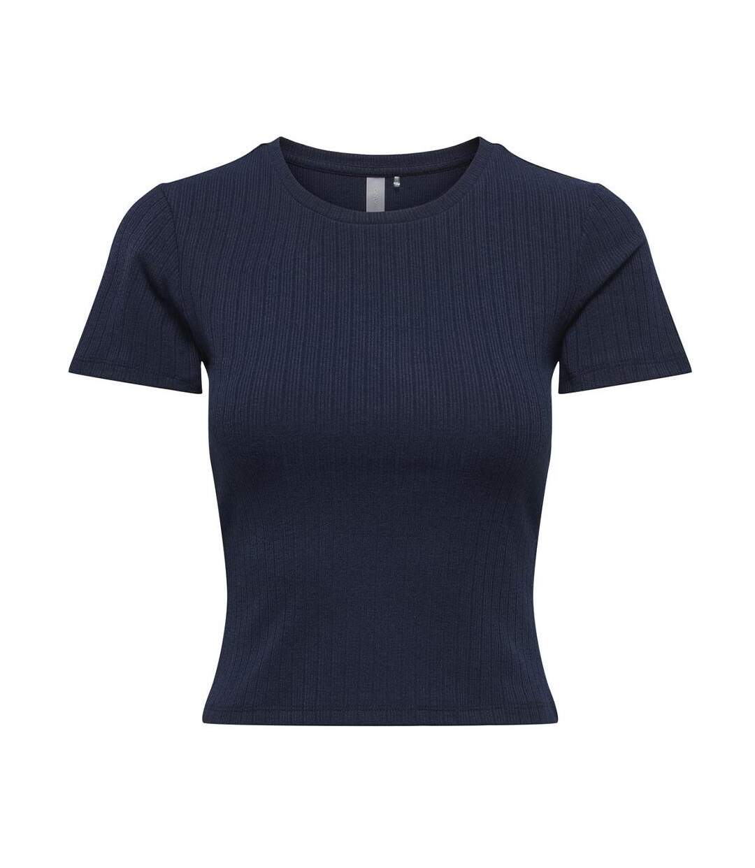 T-Shirt marine femme only polina-1