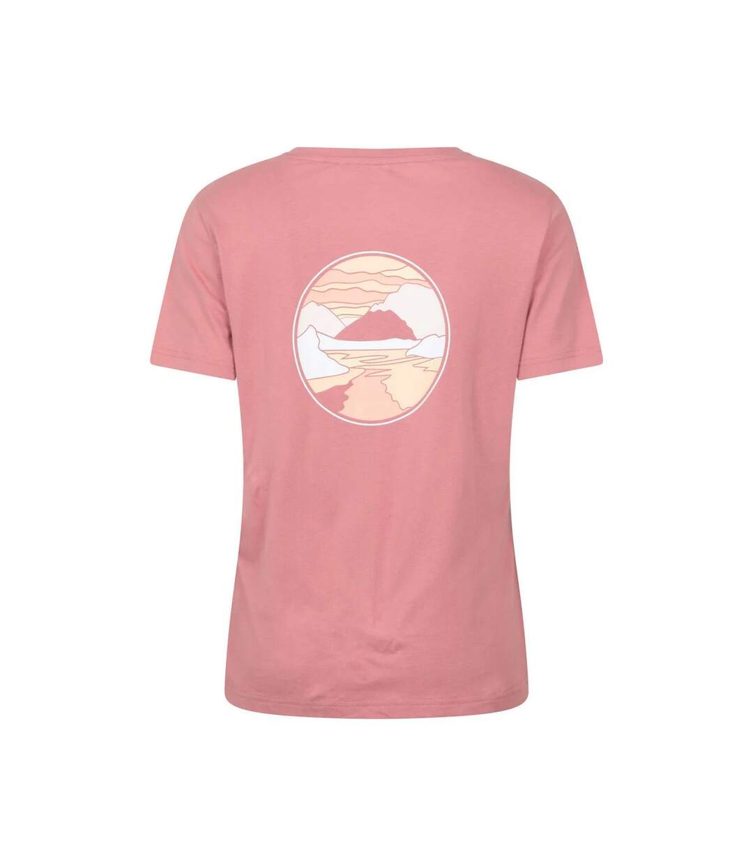 Womens/ladies Landscape T-shirt Pale Pink Mountain Warehouse-2