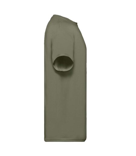 T-shirt Super Premium Homme Olive Classique Fruit Of The Loom