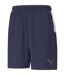 Mens Teamliga Sideline Side Stripe Football Shorts Peacoat Peacoat Navy Puma-1