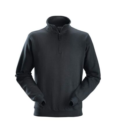 Snickers Mens Half Zip Sweatshirt (Black) - UTRW8392