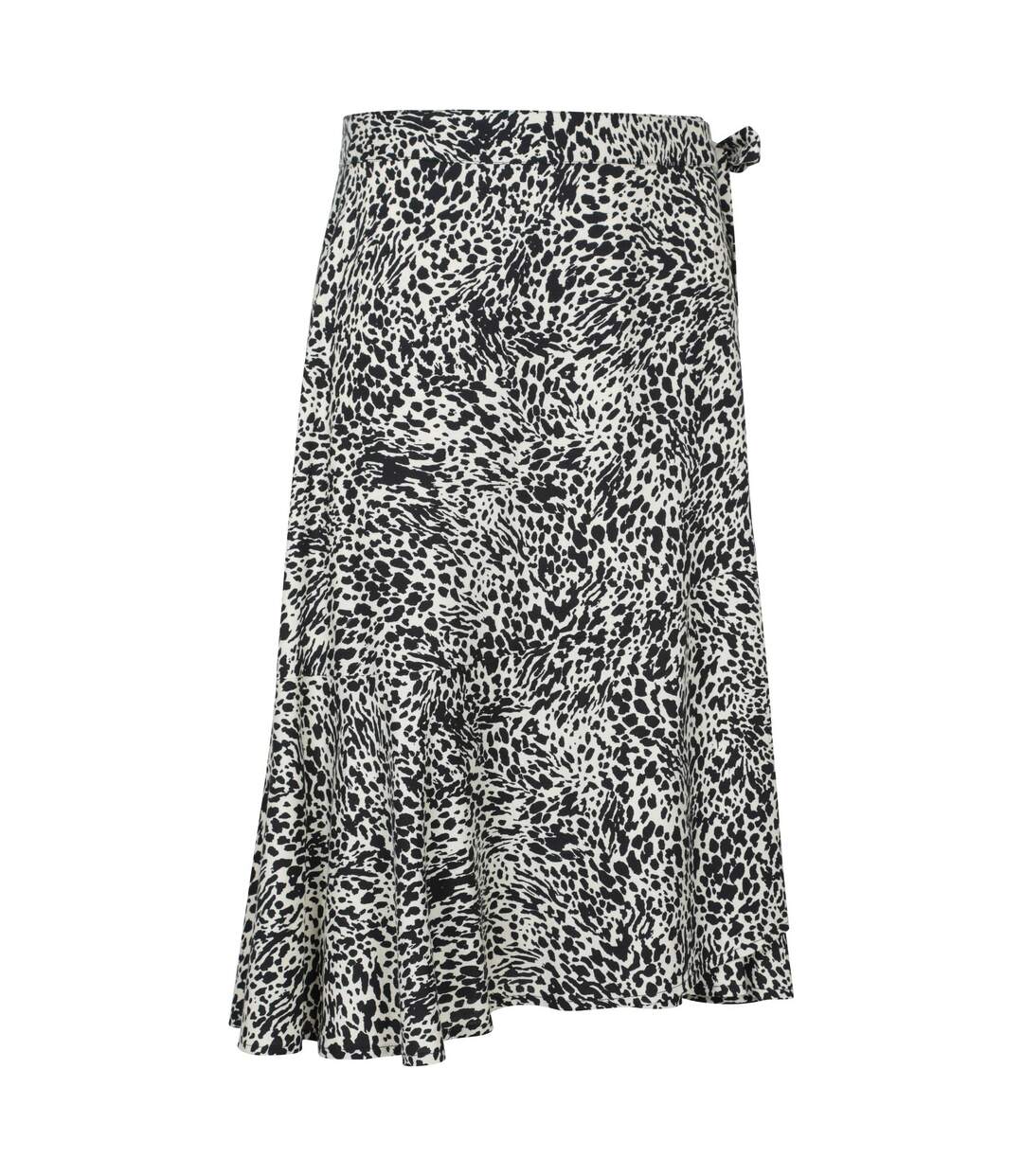 Womens/ladies papamoa animal print wrap skirt monochrome Mountain Warehouse-4