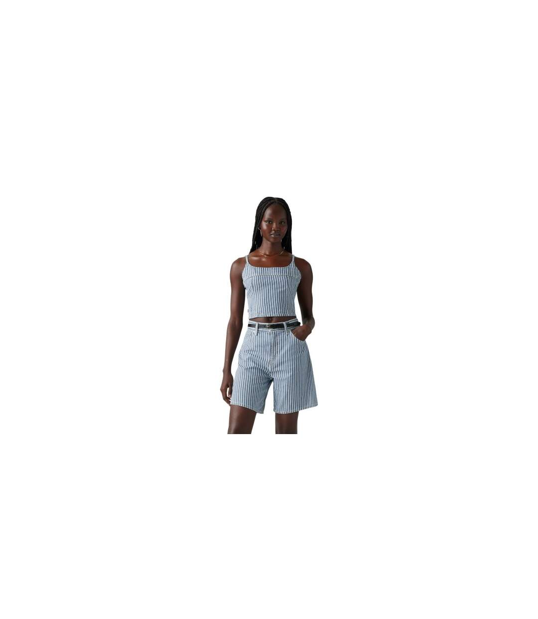 Débardeur Motif/style À Rayures Jadine Femme Bleu Clair Levis-1