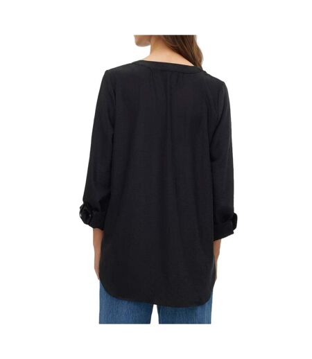Blouse noire femme vero moda mani - l