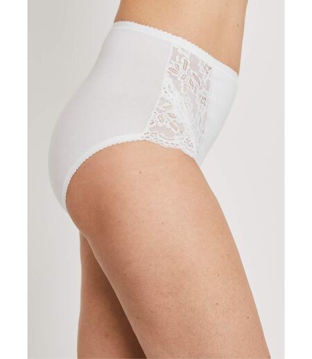 Culottes couvrantes dentelle - lot de 2