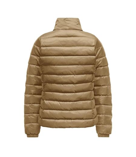 Doudoune beige femme only talire quilted