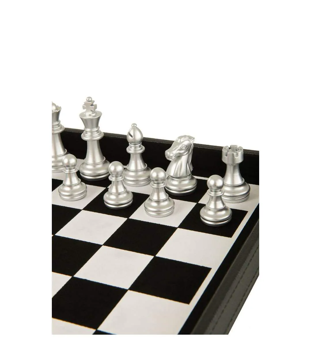 Boîte Jeux de Cartes & Échiquier Ezra 35cm Noir-5