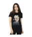 Disney Womens/Ladies Frozen Elsa Snowflake Portrait Cotton Boyfriend T-Shirt (Noir) - UTBI24764-2