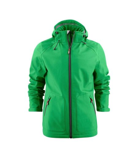 Mens Karting Soft Shell Jacket Fresh Green Printer
