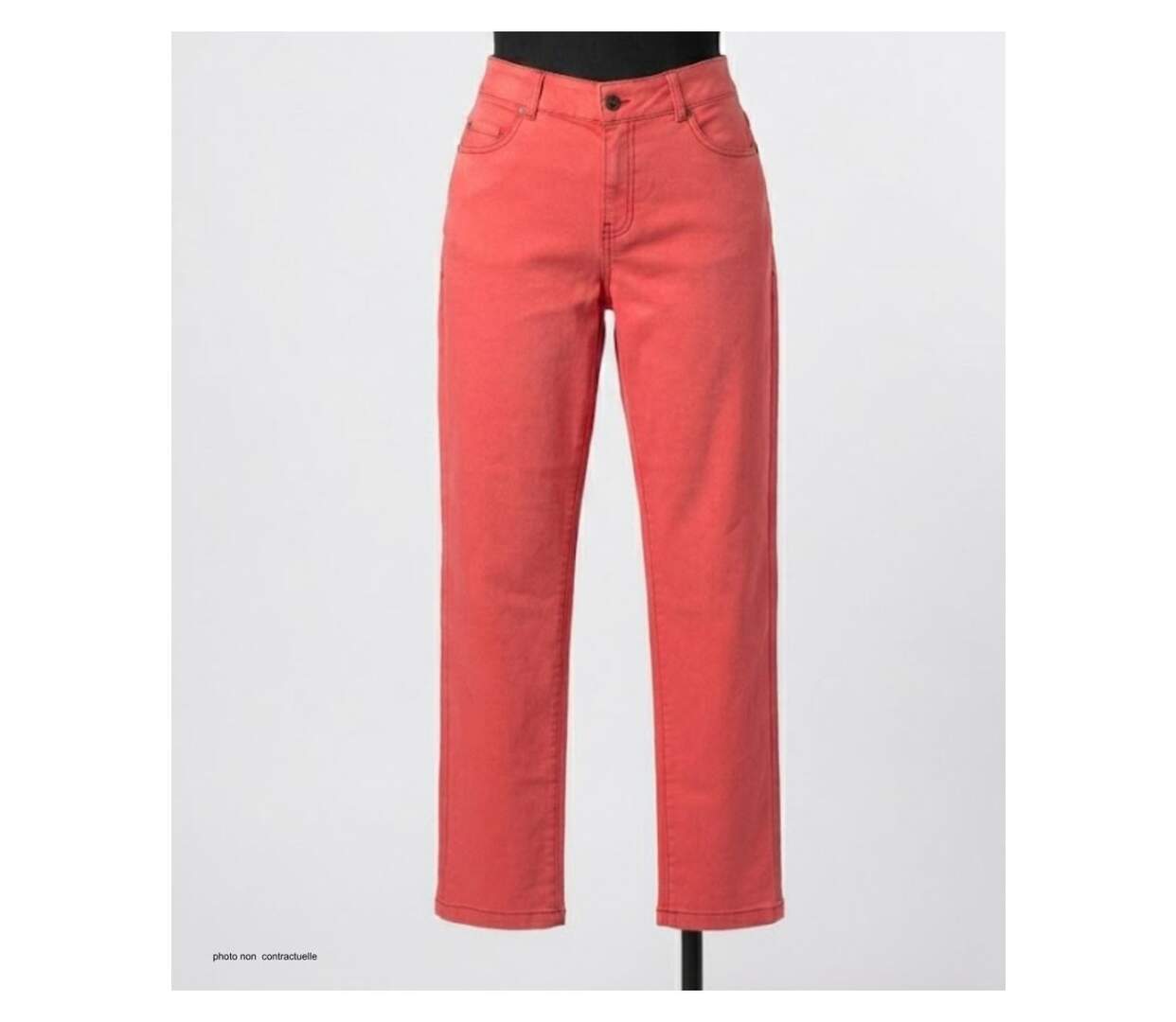 MAYFLOWER PANTF3002A - Pantalon ultra-stretch corail : confort absolu et style vitaminé-3