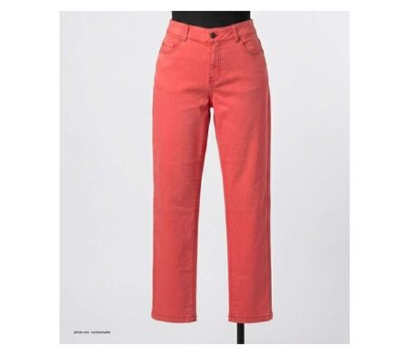 MAYFLOWER PANTF3002A - Pantalon ultra-stretch corail : confort absolu et style vitaminé