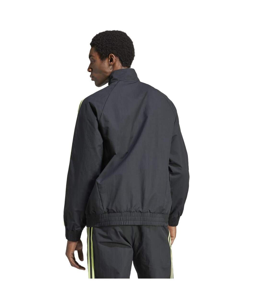 Haut de survêtement homme noir / vert Adidas-2
