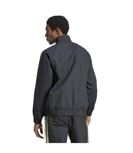 Haut de survêtement homme noir / vert Adidas