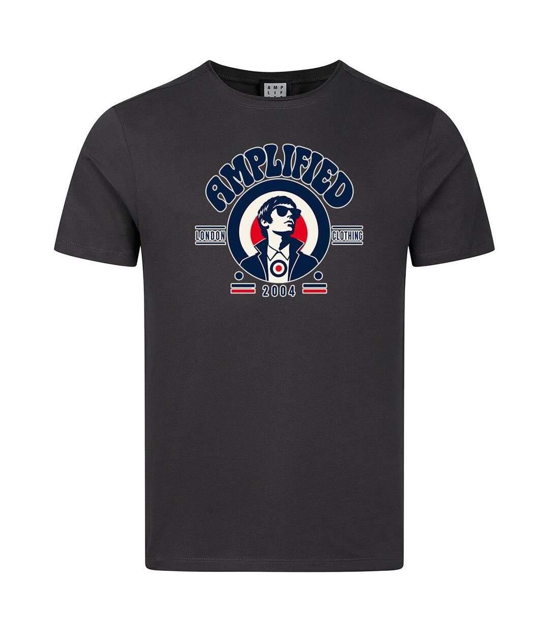 T-shirt Motif/style Cible Mod Homme Anthracite Amplified-1