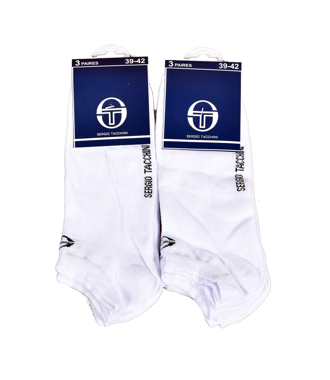 Chaussettes Sergio Tacchini Pack de 6 Paires Blanches