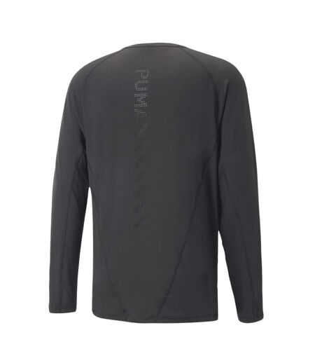 T-Shirt manches longues noir homme puma run cloudspun - l