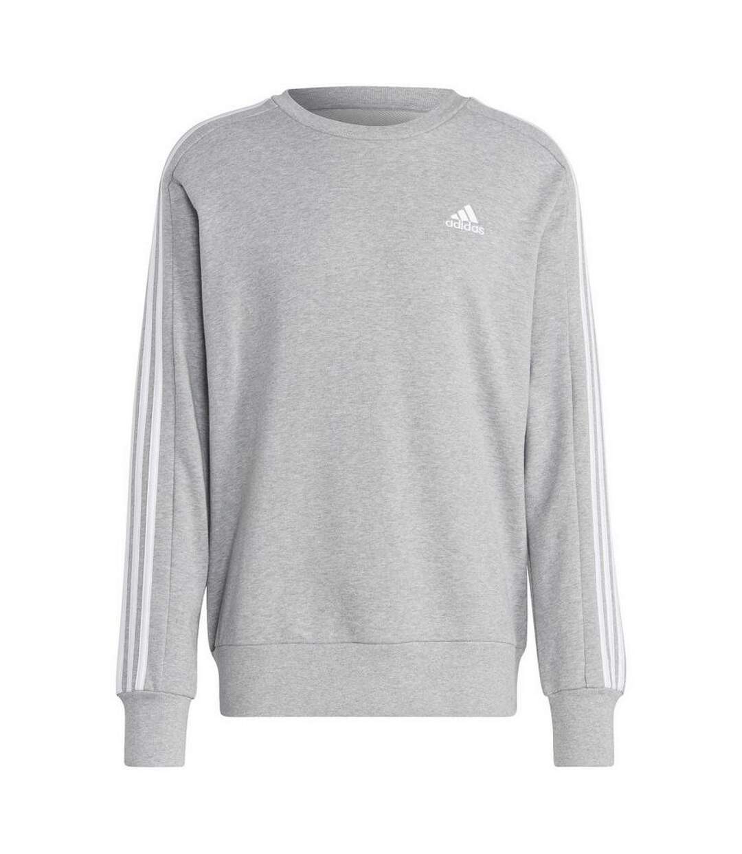 Sweat Style 3 Rayures Essentials Homme Gris Argenté Adidas-2