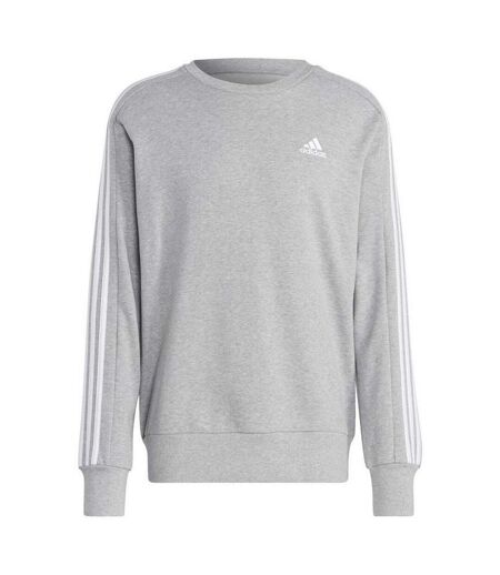 Sweat Style 3 Rayures Essentials Homme Gris Argenté Adidas