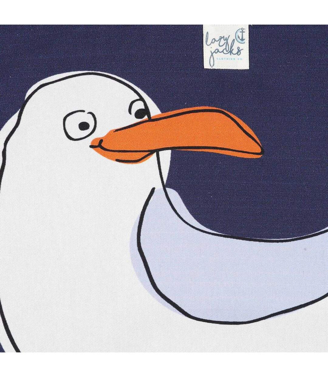 Tote Bag Motif/style Mouette Taille Unique Bleu Lazy Jacks-3