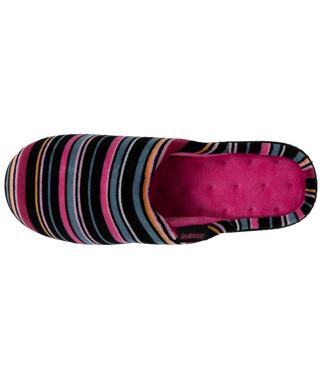 Isotoner Chaussons Mules femme semelle ergonomique confort, velours-2