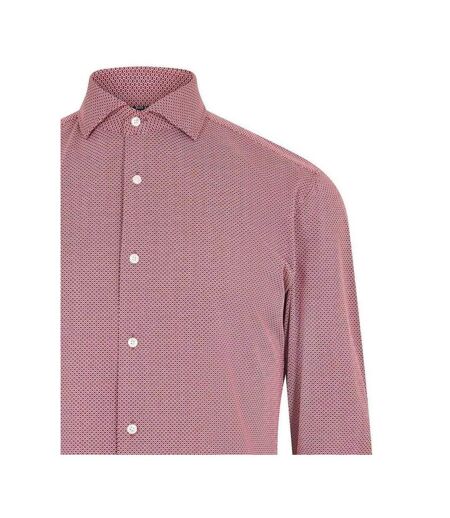 Chemise Habillée Manches Longues Motif/style Géométrique Homme Marron Boss
