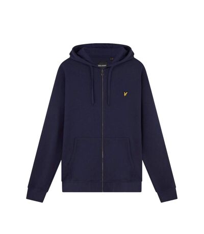 Mens plus full zip hoodie navy Lyle & Scott